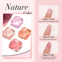 AZUREBEAUTY base coat ensuring smooth adhesion for durable French nails.