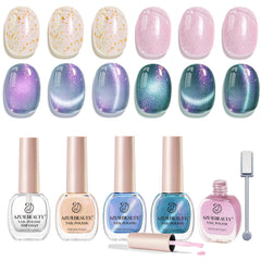 AZUREBEAUTY cat eye shades enhance depth for at-home nail art
