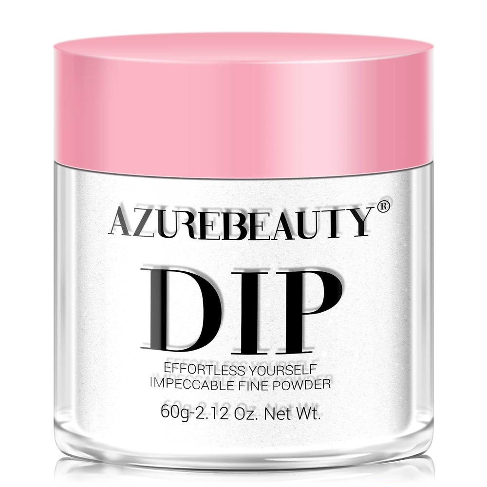AzureBeauty clear dip powder 60g for base layer and crystal French nail art.