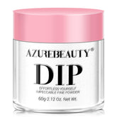 AzureBeauty clear dip powder 60g for base layer and crystal French nail art.
