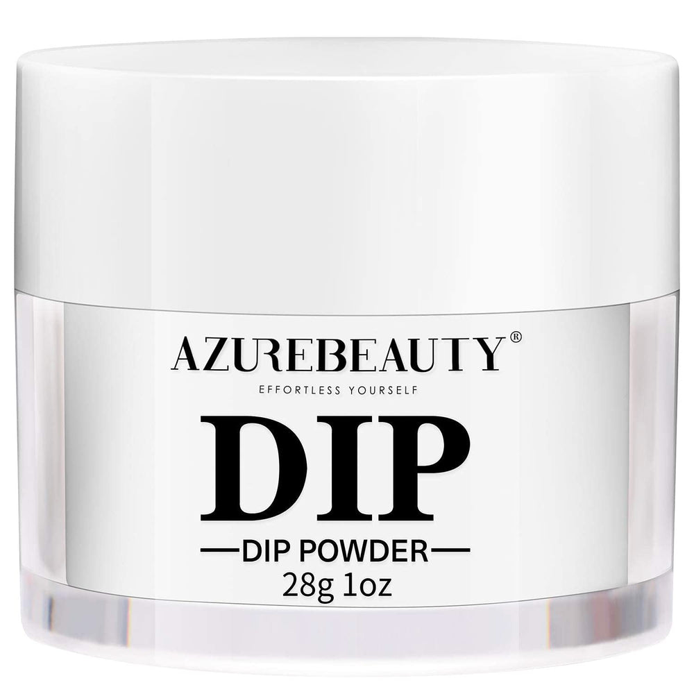 AZUREBEAUTY clear dip powder bottle showing crystal finish for long-lasting nails