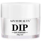 AZUREBEAUTY clear dip powder bottle showing crystal finish for long-lasting nails
