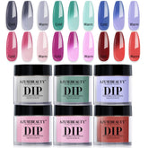 AZUREBEAUTY color-changing dip powder blue boosts dynamic mood nails.