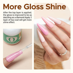 AZUREBEAUTY Matte Top Coat bottle delivering durable satin finish.