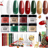 AZUREBEAUTY dip powder kit with eight colors for vibrant, long-lasting nails