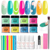 AzureBeauty Dip Nails starter kit in mermaid colors for long-lasting shine