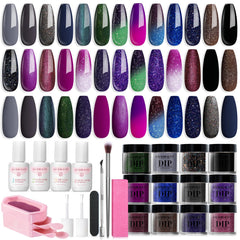 AZUREBEAUTY dip powder collection with 20 colors for versatile nails