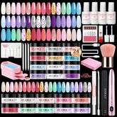 AZUREBEAUTY dip powder kit with 24 colors for at-home nail design options