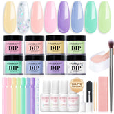 AZUREBEAUTY macaron-inspired dip kit palette for playful pastel manicures