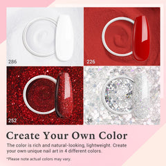 AzureBeauty Silver Glitter powder delivers radiant sparkle with durable, chip-resistant color.