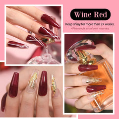 AzureBeauty scarlet dip powder on swatch for bold nail art.