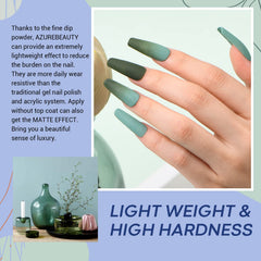 AZUREBEAUTY six-color bottle set highlighting long-lasting shades