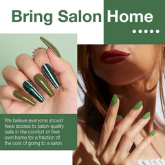 AZUREBEAUTY top coat provides high-gloss, long-lasting shine.
