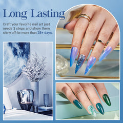 AZUREBEAUTY Nail brush set for precise powder application