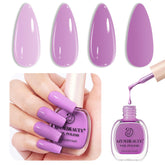 AZUREBEAUTY Purple Lavender Nail Polish bottle shows quick, even color