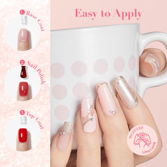 AzureBeauty top coat adds high gloss and protection for nails