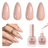 AZUREBEAUTY Nude Nail Polish Set bottles for natural nails and easy manicure