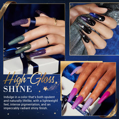 Top coat bottle adds glassy shine and protection