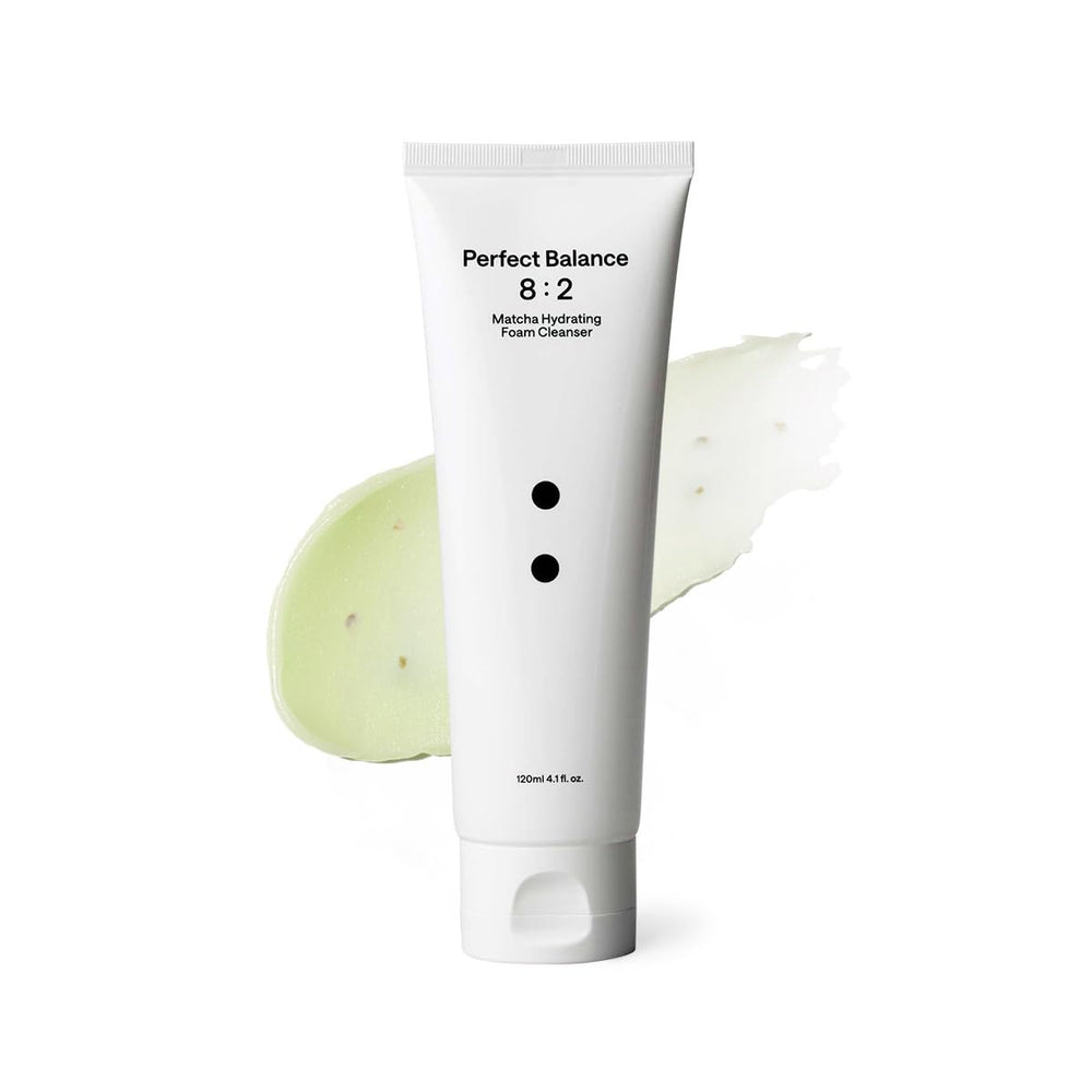 B_LAB Matcha Hydrating Foam Cleanser bottle with soft foam suitable for all skin types.
