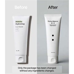 B_LAB Matcha Hydrating Foam Cleanser foam close-up highlighting gentle, waterless cleansing.
