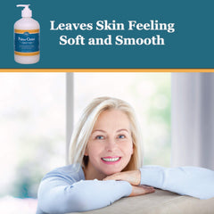 Lather close-up shows Baar Palma Christi gentle cleansing for sensitive skin.