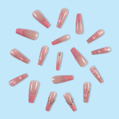 BABALAL shiny rhinestones accent nails for glamorous party-ready style