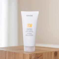 Babé cream texture swatch shows rich formula that melts into skin
