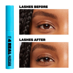 Babe Original 4 Real Mascara lightweight volume shot highlights lifted lashes.