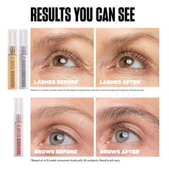 Babe Original brow amplifying serum with brow brush showing natural shape.