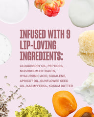 Close-up of Cloud 9 Lip Serum texture for instant moisture on lips