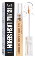 BABE ORIGINAL eyelash serum bottle shown for hydration and long-looking lashes.