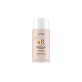 Babe Super Fluid Color Sunscreen SPF 50 bottle with light tinted finish.