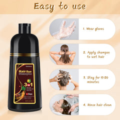 Bablabear application step with dry hair ready for 15–20 minutes.