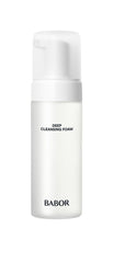 BABOR Deep Cleansing Foam bottle pour, refreshing cleanse for balanced skin