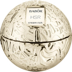 BABOR HSR Lifting Rich Cream jar closeup showing luxurious overnight hydration