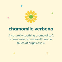 BabyGanics Shampoo and Body Wash Refill Chamomile Verbena label clearly visible for easy restock.