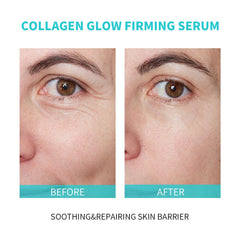 BACHERI Collagen Glow serum ampoules pack shows convenient daily delivery.
