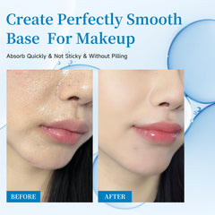 BACHERI serum texture close-up reveals lightweight gel that layers smoothly