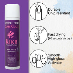 BACKSCRATCHERS Kikr Activator pressurized spray provides even activation for quick setup
