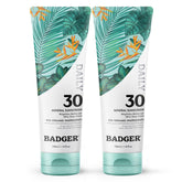Badger Mineral Daily Sunscreen bottle with SPF 30 for lightweight, everyday sun protection.