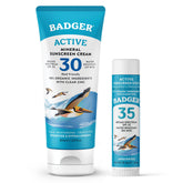 Badger mineral sunscreen cream SPF 30 offers broad spectrum protection for daily use.
