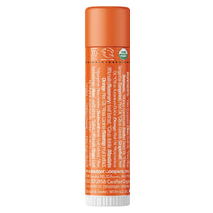 Badger Tangerine Breeze lip balm twist-action tube ready for quick lip-touchups.