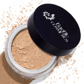 BaeBlu Instafame loose powder compact showing full-coverage matte finish