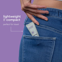 Baebody retinol cream applying on face demonstrates daily wrinkle care.