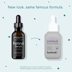 Baebody Retinol Serum application pump enabling smooth nightly use.