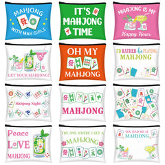 Bafeil Mahjong motif makeup bag collection for stylish storage on the go.