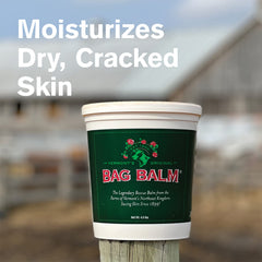 Bag Balm applied to cracked heels softens skin for comfortable wear.