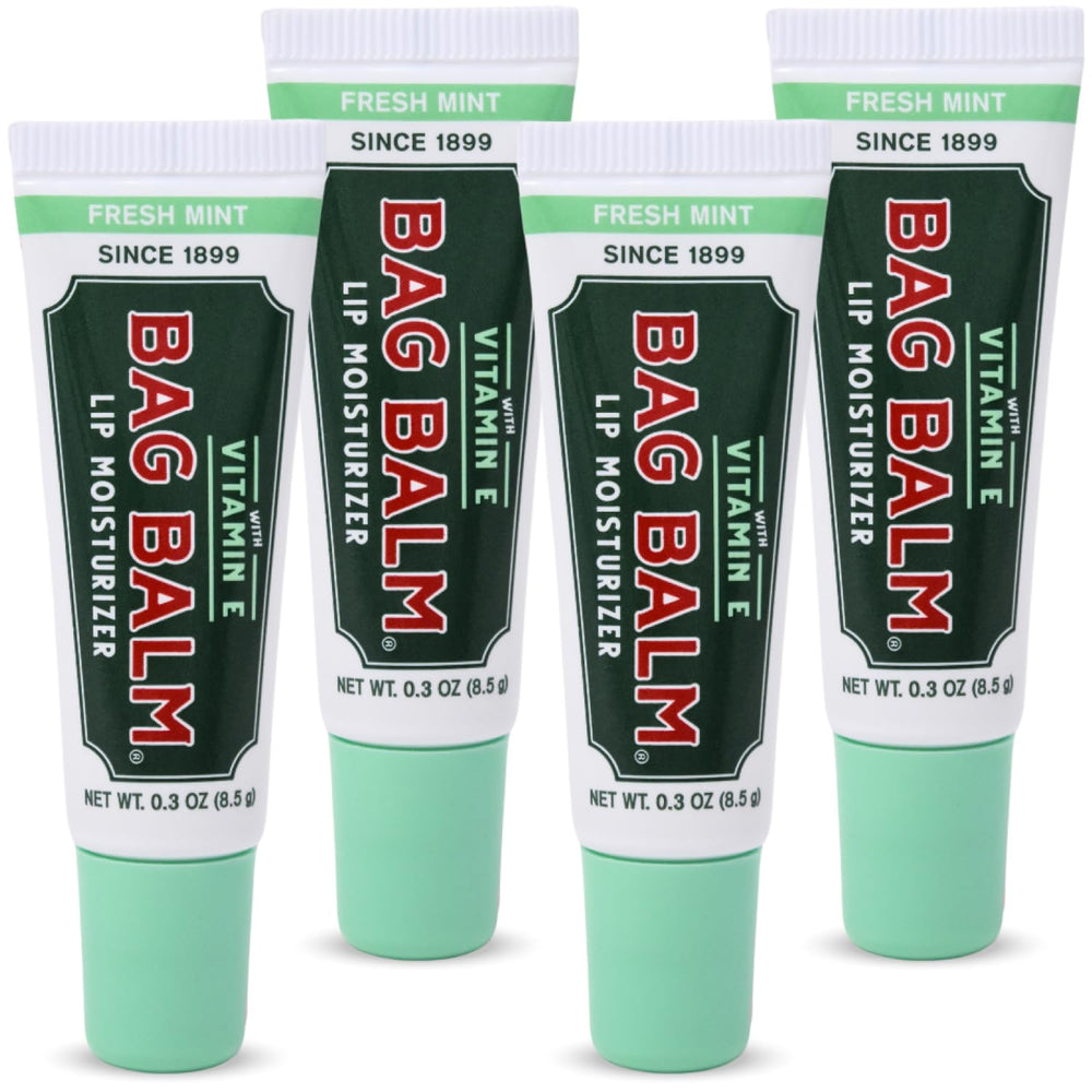 Bag Balm Fresh Mint lip balm tube front for hydrating relief.