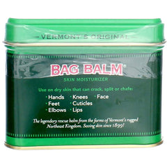 Bag Balm applied to dry hands to moisturize and soothe