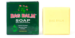 Bag Balm rosemary mint soap close-up with refreshing Vermont scent.